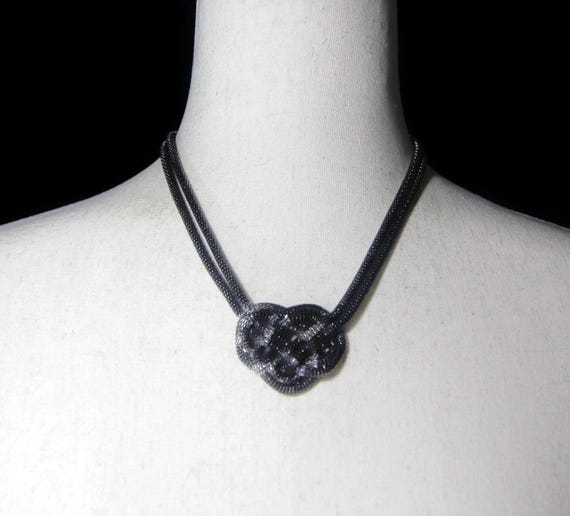 Simply Vera Wang, Gunmetal Tone Celtic Love Knot Statement