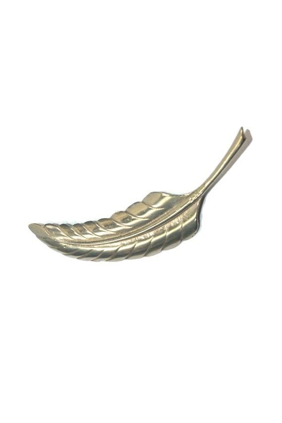 Vintage Sterling Silver Leaf Brooch. Marked Sterl… - image 6