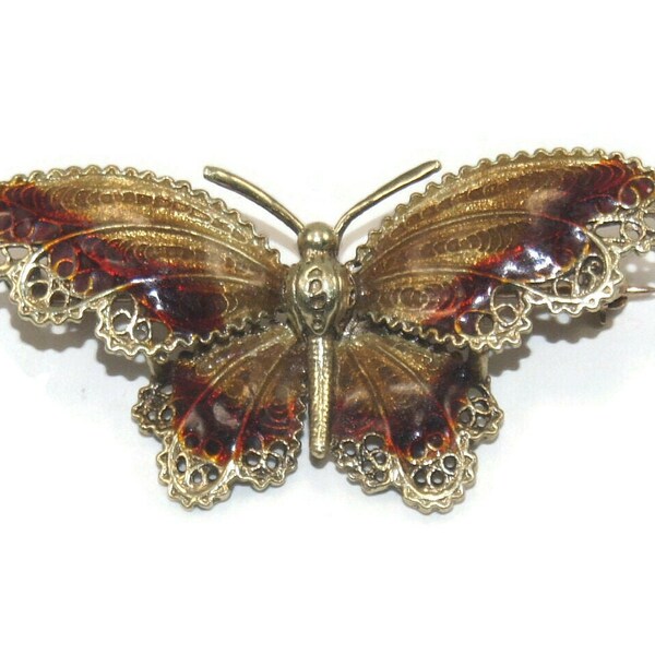 Enamel Butterfly Brooch Etsy Enamel Butterfly Brooch Etsy