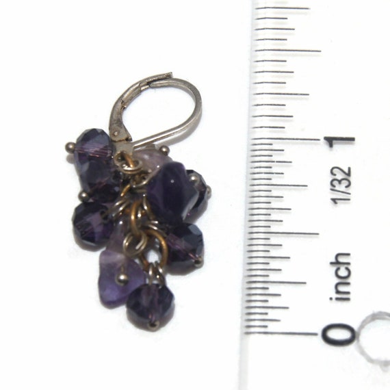 Vintage Silver Tone with Amethyst and Purple Glas… - image 4