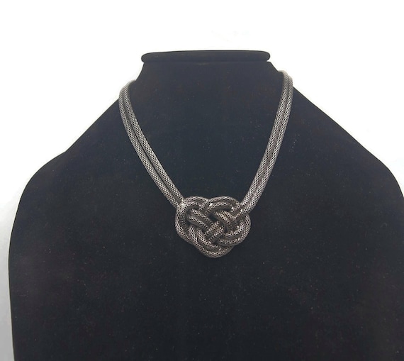 Simply Vera Wang, Gunmetal Tone Celtic Love Knot Statement