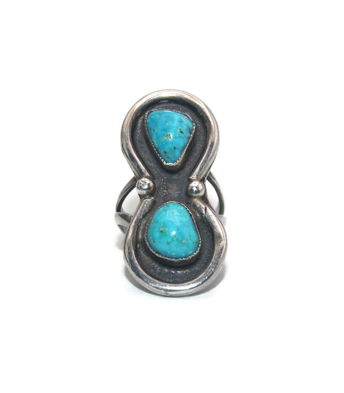 Vintage TG Sterling Silver and Turquoise Navajo Native American