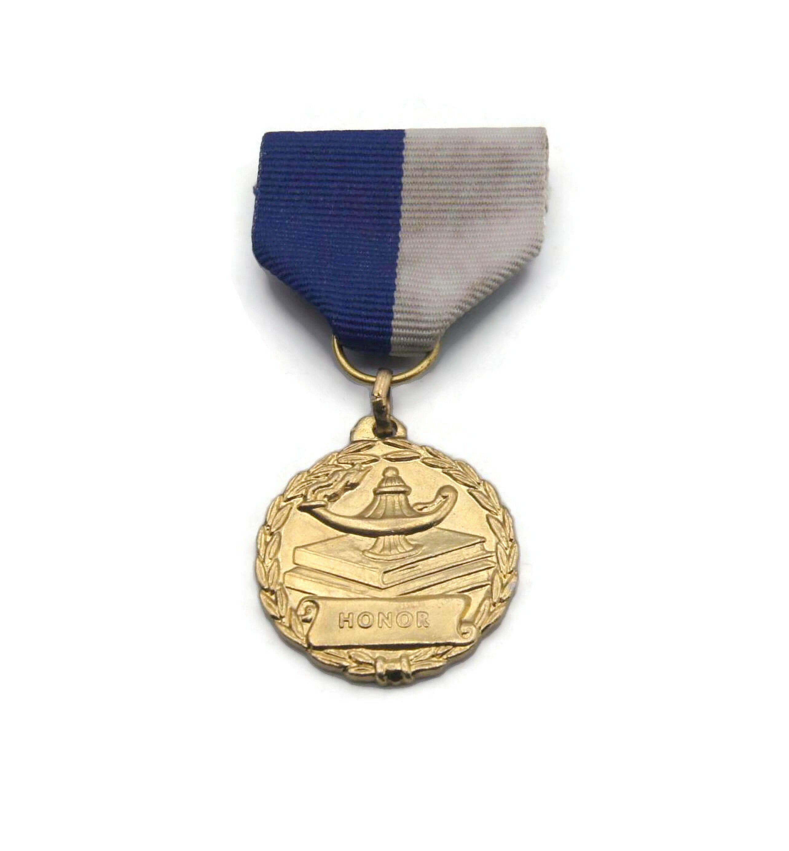その他 Gold Medal Women's and Men's Designs Gold Tone Academic Honor Award Metal, Vintage CL Med Italy 1930d