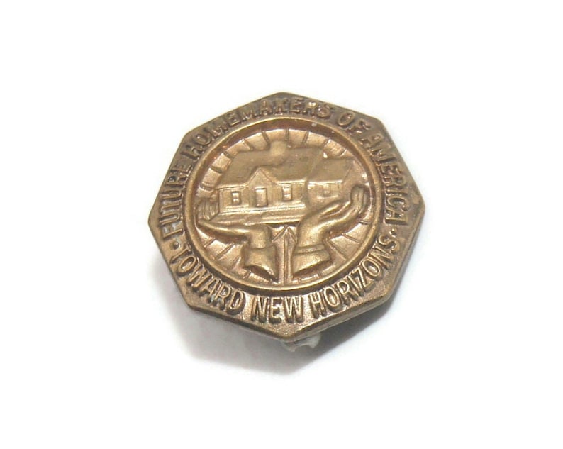 Vintage Gold Tone Future Homemakers of America Octagonal Pin. - Etsy