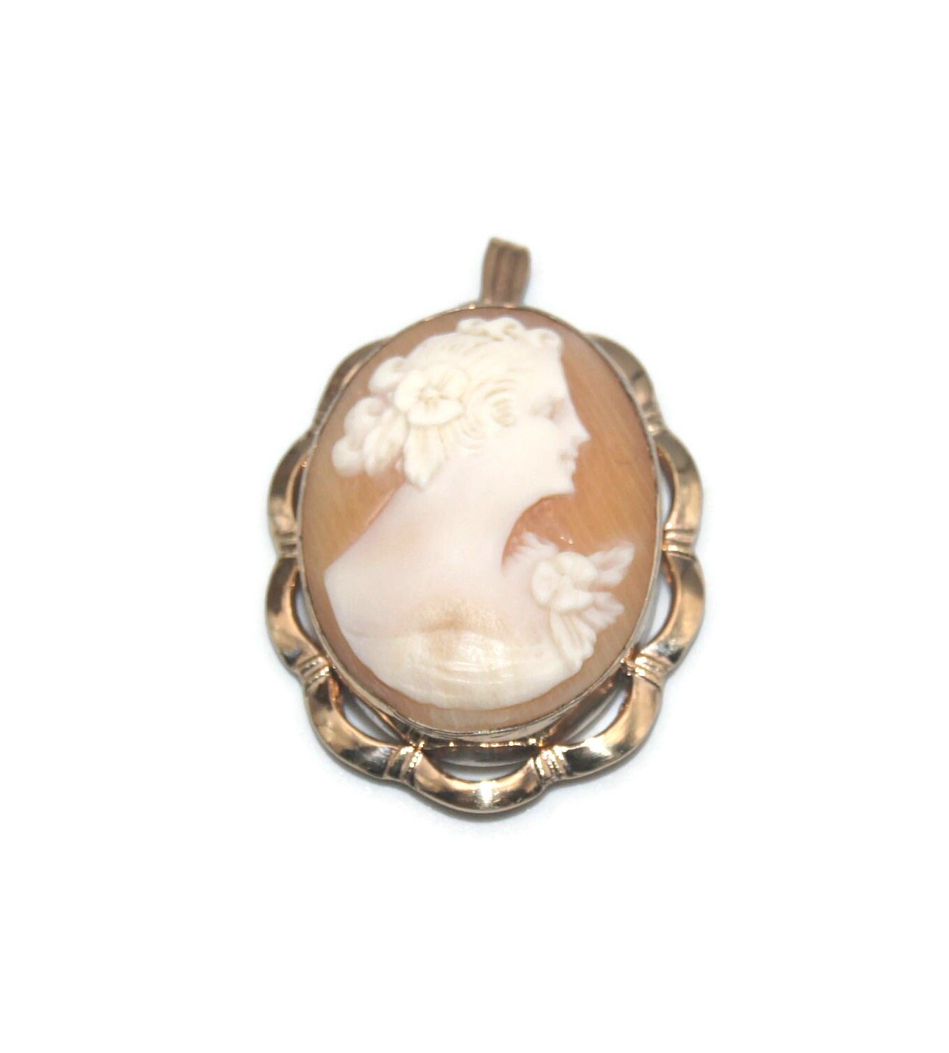 Cameo Locket 12k - Etsy