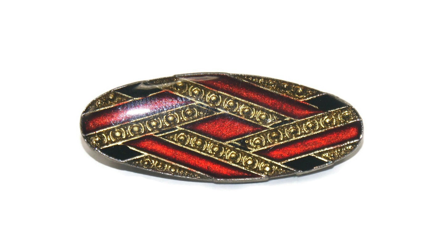 VINTAGE ANNÉES 70 Broche Feuille Signé LMJ Métal Doré EUR 20,00 - FR