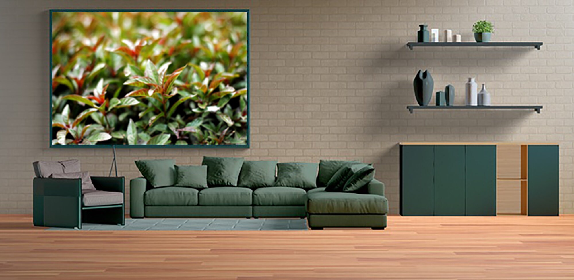 Green Leaves Nature Greenery Wall Decor Art Photograph Digital Etsy