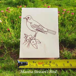 Timbri montati in gomma Bird, scrapbooking, cardmaking, junk journal, regalo Artful Bird e Martha Stewart per lavori di carta con l'utilizzo di supporti multimediali