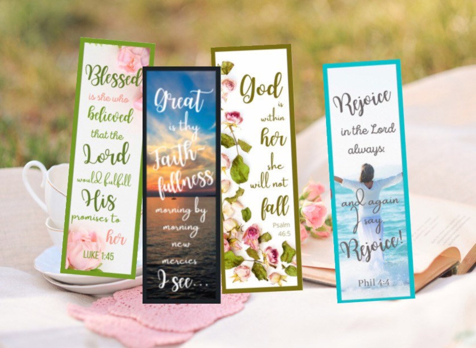 Printable Scripture Bookmarks | Bible Verse Christian Gift (digital ...