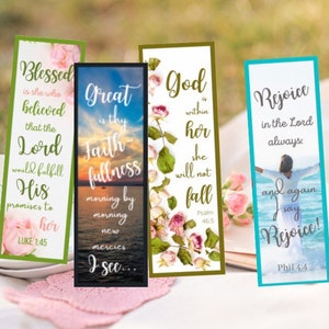 Marque-pages imprimables pour versets bibliques femmes | Cadeau d&#39;étude biblique pour femmes chrétiennes | Cadeau pour lecteur de la Bible Cadeau pour la fête des Mères