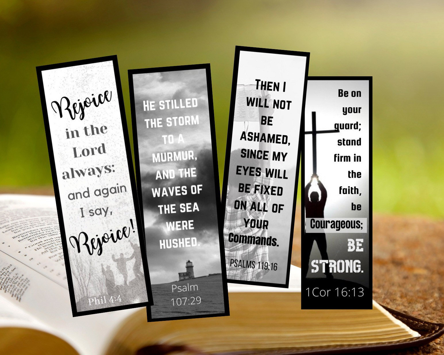 Religious Gifts for Men - Christian Gifts for Men - Catholic Gifts for Men  - Inspirational Motivational Sign - Be Strong and Courageous - Scripture