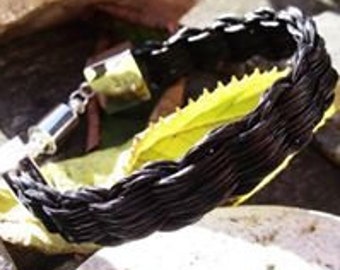 The Wave Bracelet made of horsehair. Unique and unusual.