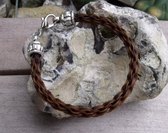 The Chainmail Bracelet made of horsehair. Chunky and rustic.