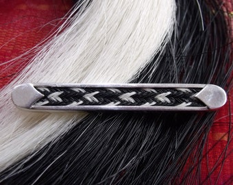 Sterling Silver Horsehair Brooch