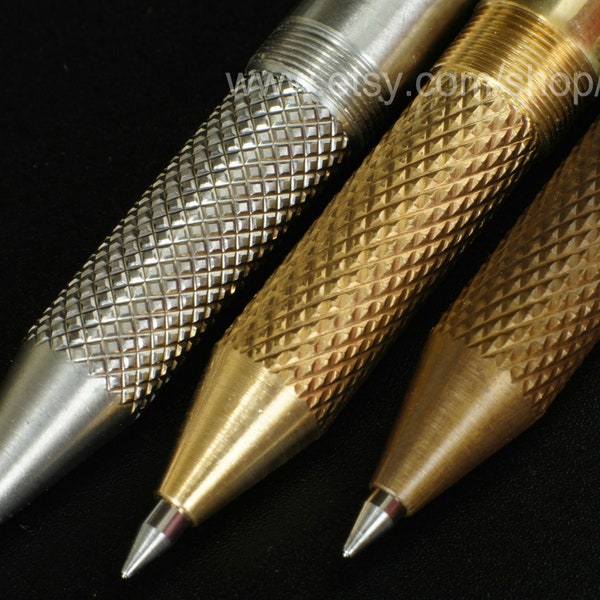 brass pen, solid barss pen, bass edc, metal pen, metal bass pen, brass ball pen, brass ball-pen, metal ball pen