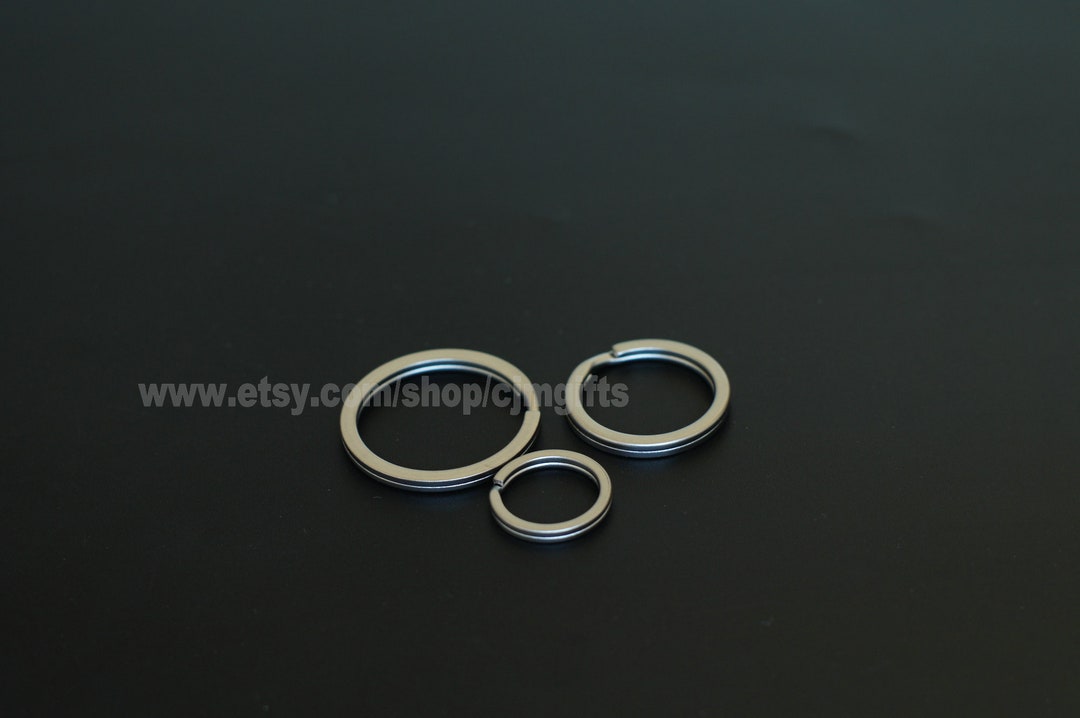 Titanium Key Ring Titanium Split Ring Ti Key Ring Titanium Etsy