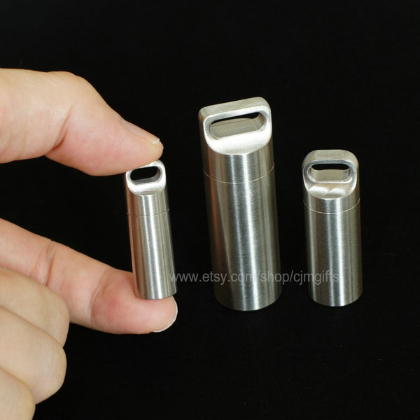 Stainless Steel Pill Box Etsy