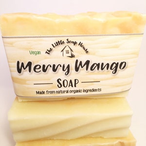 Mango organic vegan soap bar