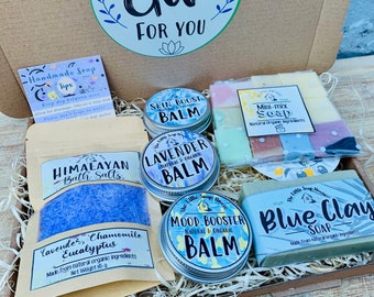Relaxing Wellbeing Organic Spa Gift Box |  Good Mood letterbox | wellness pamper box