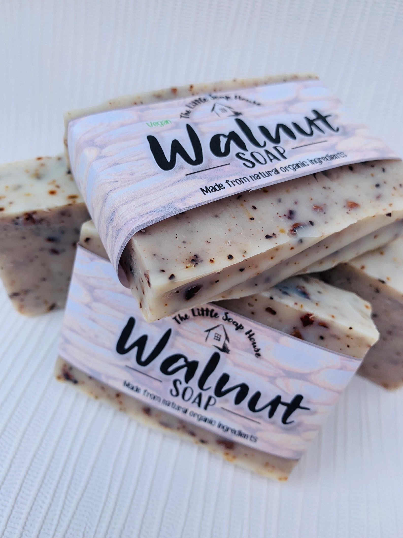Walnut Shell Exfoliating Soap Bar / Homemade Organic Walnut Etsy