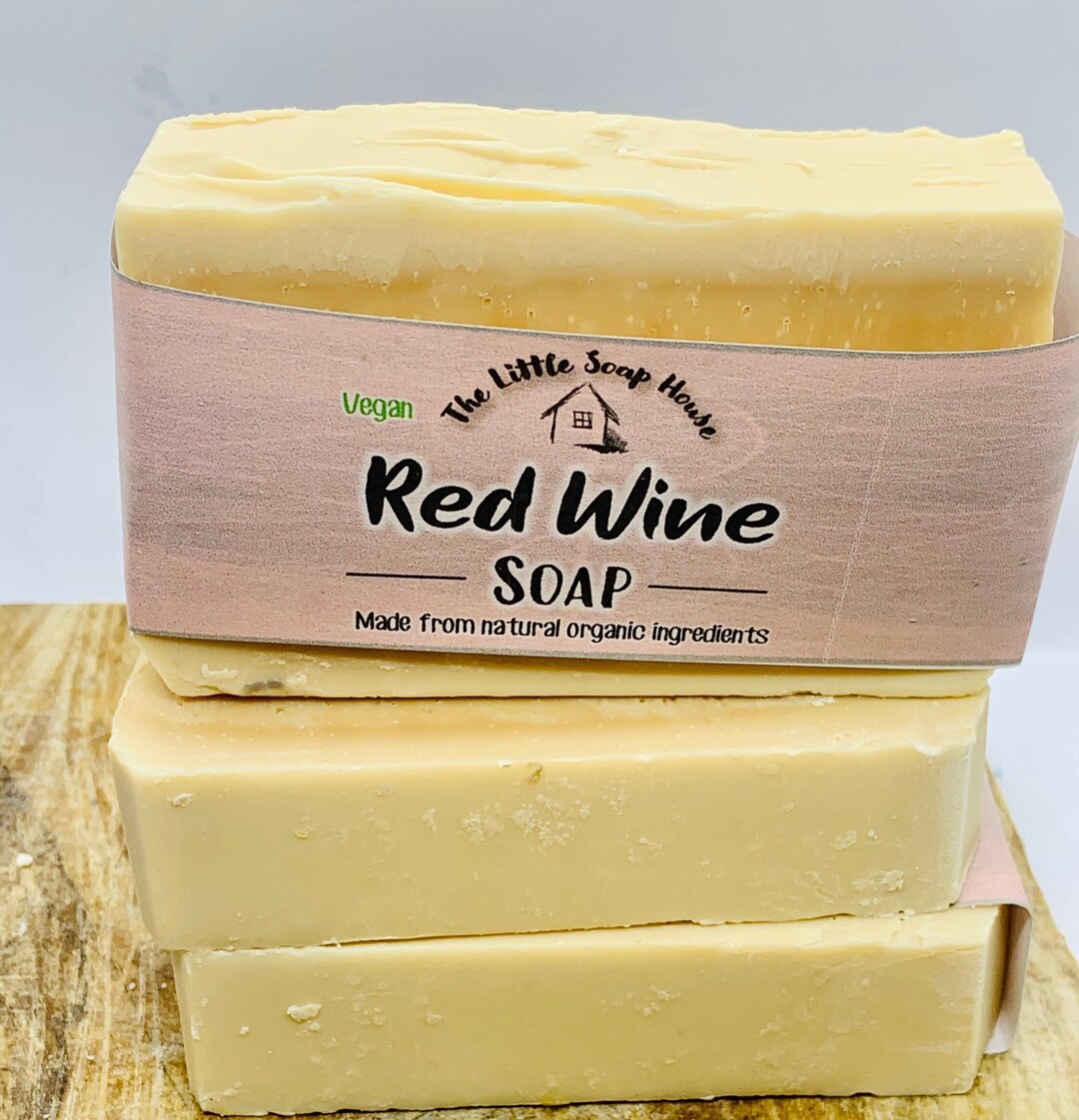 Red Wine Soap Bar Organic Natural Handmade Soap Etsy