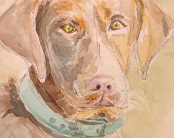 Watercolor Pet Portraits from Photos