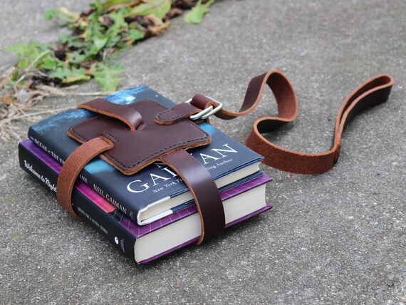 leather book carrier