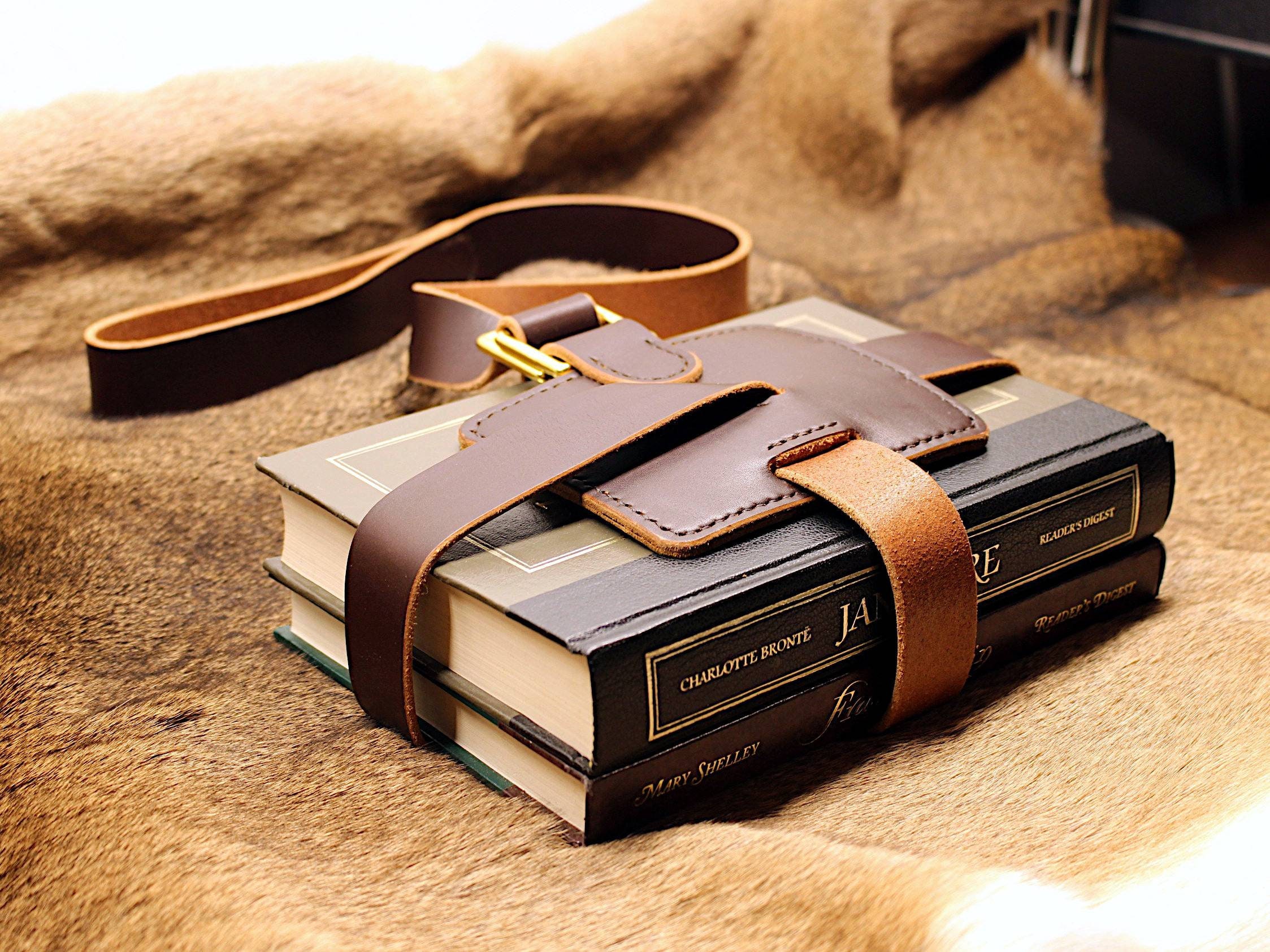 Book Strap Carrier The Scholar Etsy