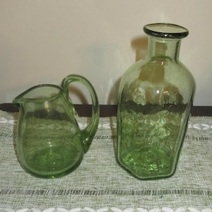 工芸品 Jamestown glasshouse decanter Vintage Hand-blown Historical Reproduction of the Jamestown