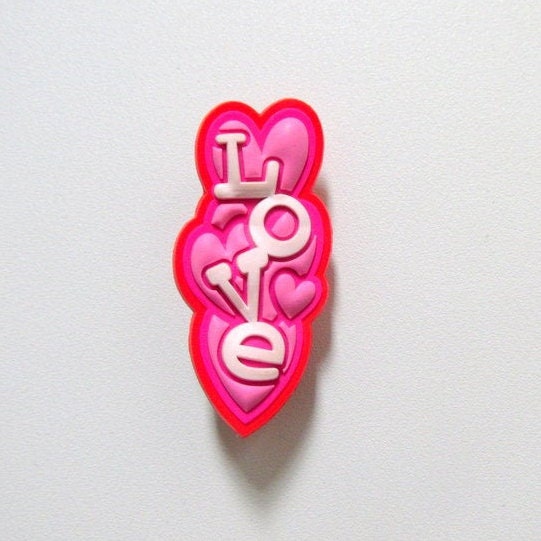 light up jibbitz heart