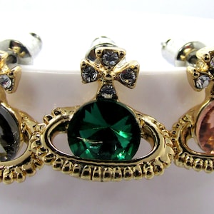 Planet Orb Globe Stud Earring. Tiny.