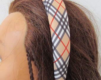 Plaid Check Head Hair Band