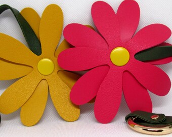 Flower Leather Handbag Charm. READ DESCRIPTION