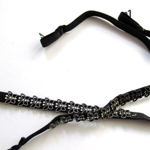 Black Butterfly Bra Straps. Stretchy Adjustable Removable. Will not give support.