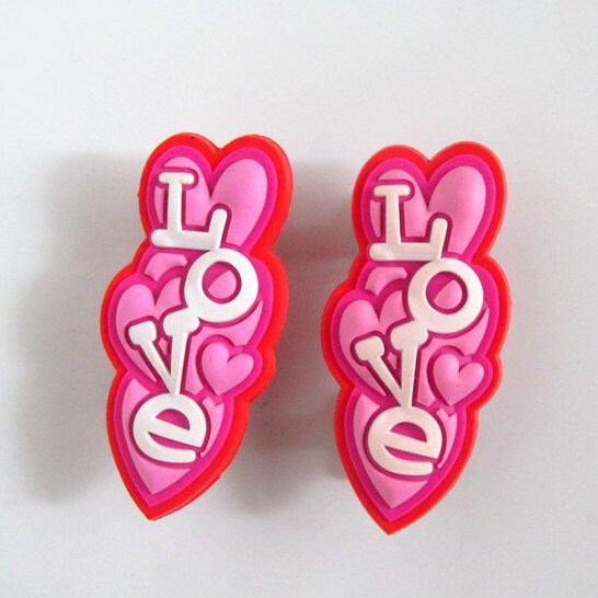 light up jibbitz heart