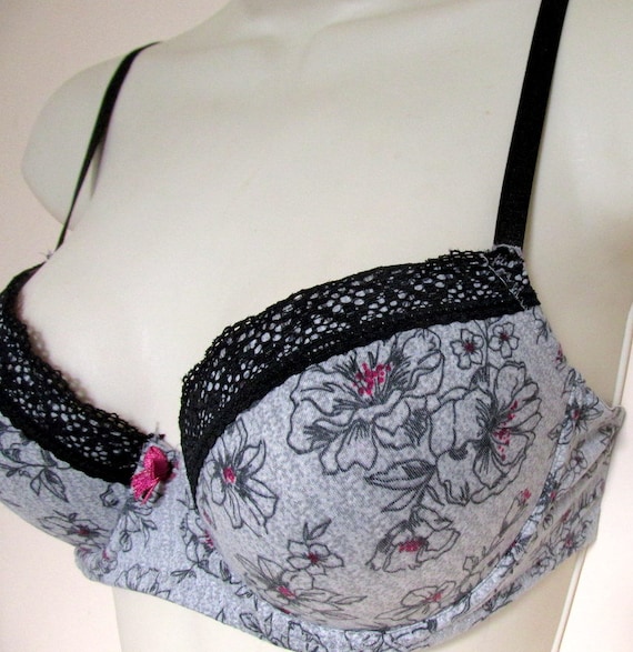 34C Laura Ashley Vtg Floral Retro Wired Padded Bra 34C 