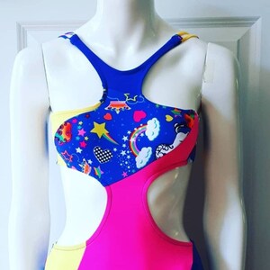 Ready to ship size small Bathing Suit One Piece Dance leotard costume