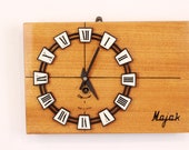 Mechanical Wall Clock with Wooden Body, Majak Clock with Key, Working, Wind-up