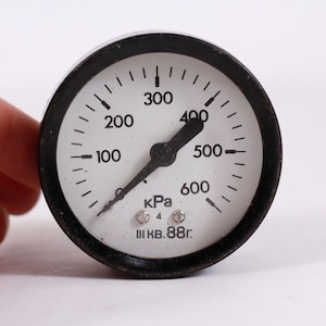 Vintage Industrial Pressure Meter Pressure Gauge Air Working Gauge Parts Steampunk Project Analog Manometer