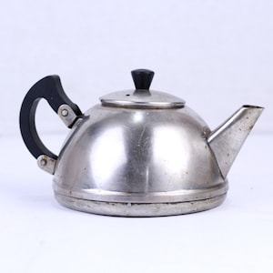 Vintage Small Copper Teapot, Mid Century Tea Kettle