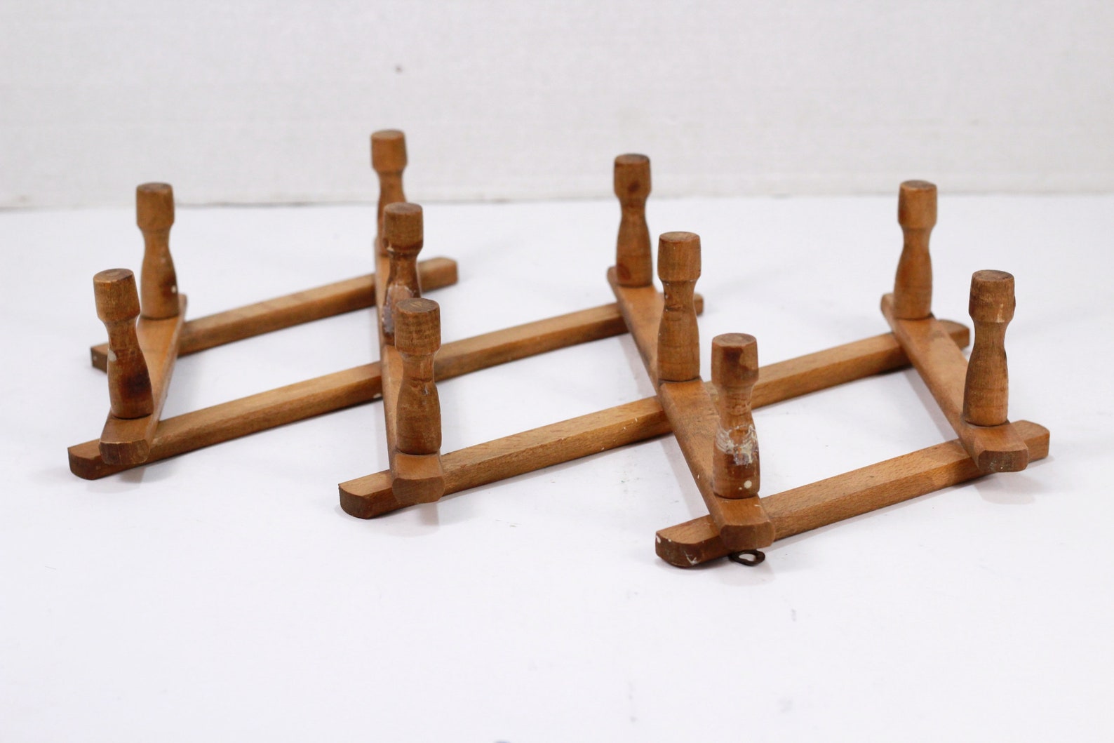 Vintage Accordion Peg Rack Hat Coat Wooden Rack Vintage уall Etsy