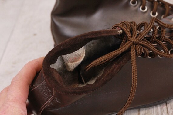 Vintage Leather Tourist Children's Brown Shoes Ch… - image 8