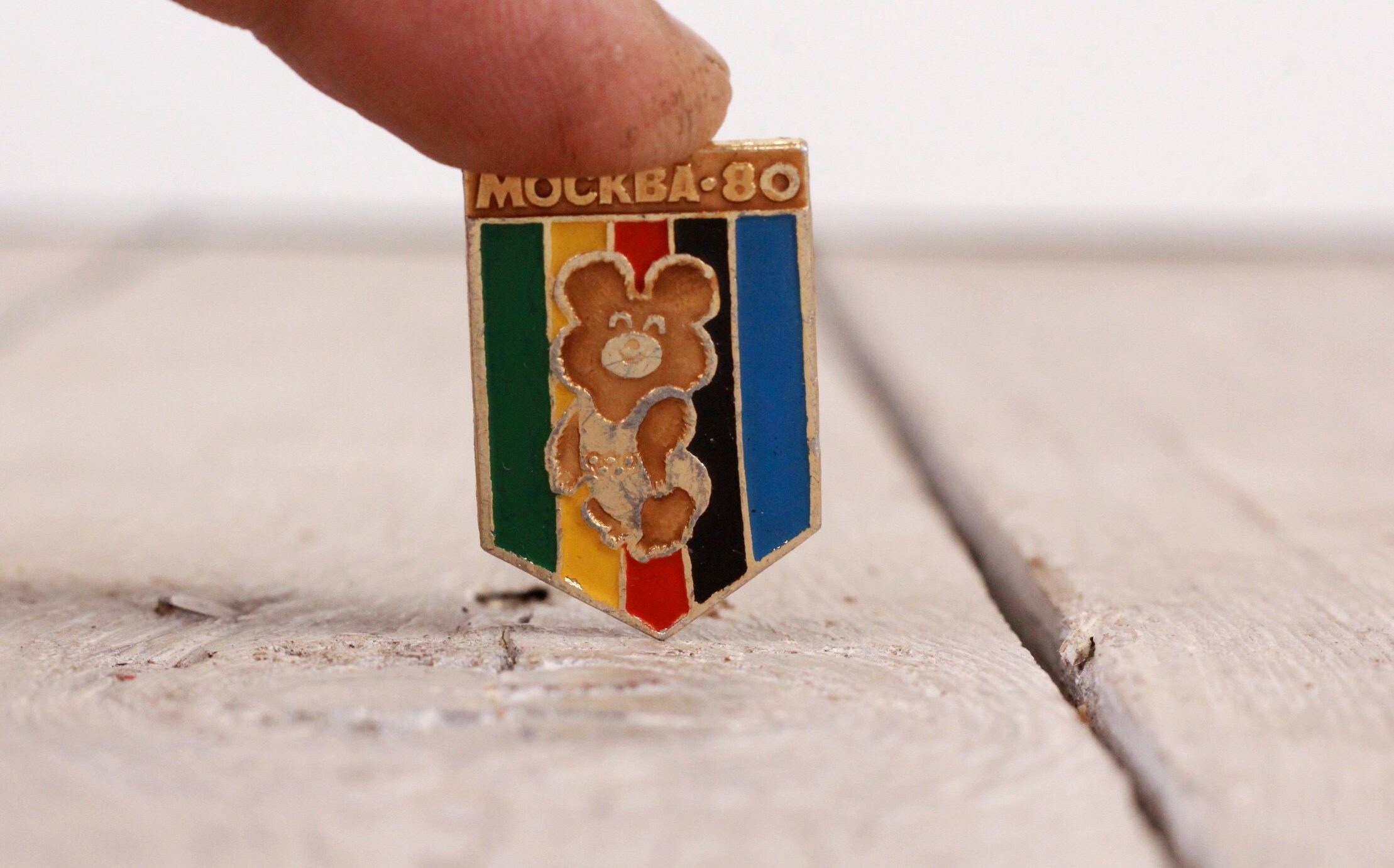 Ours olympique en porcelaine rare, ourson vintage, Misha olympique soviétique, Jeux Olympiques de Moscou 1980, figurine vintage Ours, Symbole Jeux Olympiques - Canada