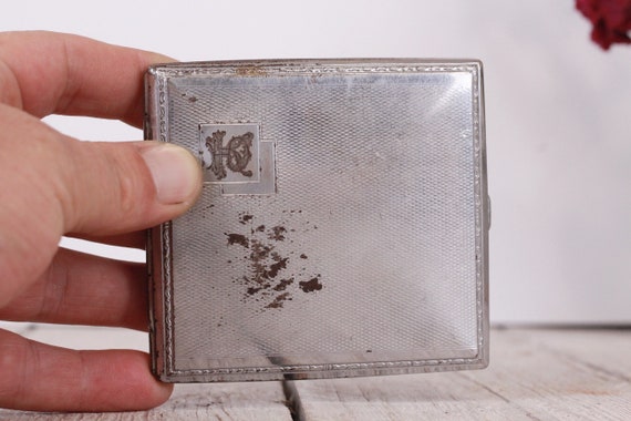 Vintage Cigarette Case, Metal Cigarette Case, Cigarette Case