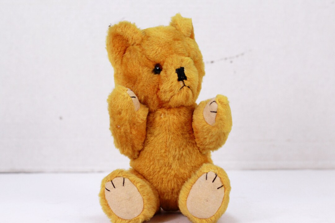 1950s Teddy Bear Vintage Teddy Bear Old Straw Filled Teddy - Etsy