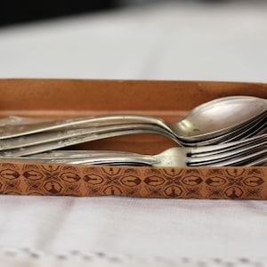 Vintage Alpacca Spoons and Forks, Monogram Alpacca, Serving Spoons and Forks, Set of 12 Silver Plated Spoons and Forks, Made in German