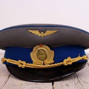 Armee Kappe, Vintage Militär Kappe, Militär Kappe, Militär Hut, Offiziere Kappe, Bulgarische Offizier Kappe, Militäruniform, Armee Artillerie