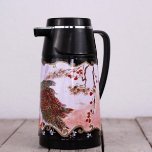 Vacuum Thermos and Jug Vacuum Bottle Camping Flask Chinese Thermos with Peafowl