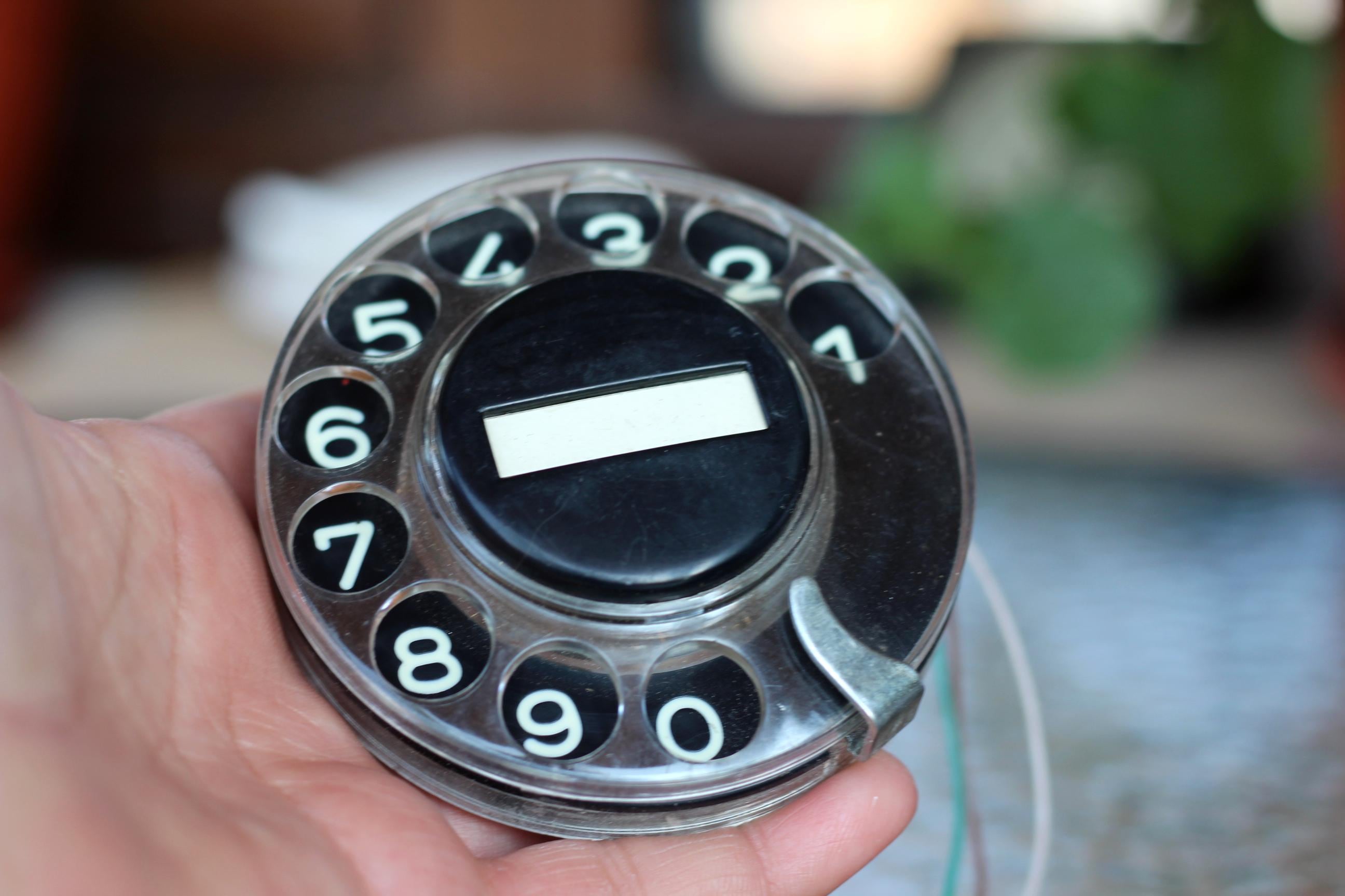 Vintage Rotary Phone Dial Disk: 1970s Industrial Decor Part - Etsy