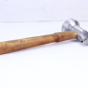 Vintage Butcher Cleaver: Meat Chopper Axe with Hammer